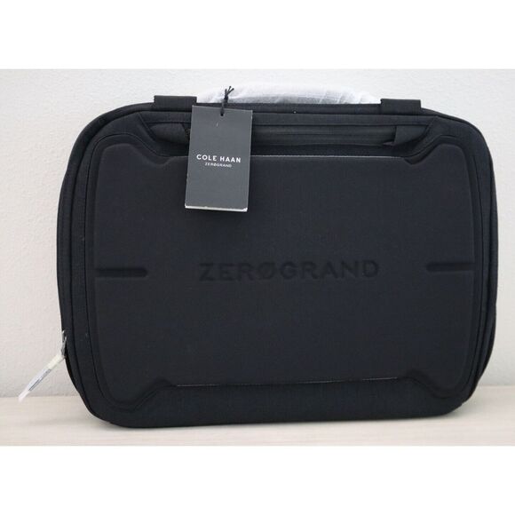 Cole Haan F12306 Men's Black Zerogrand Attache Briefcase/Laptop Travel Bag - Picture 2 of 9
